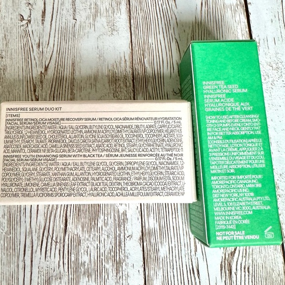 Innisfree Youth Enhancing Serum  Retinol Cica Moisture Recovery Green Tea Seed - Picture 3 of 6